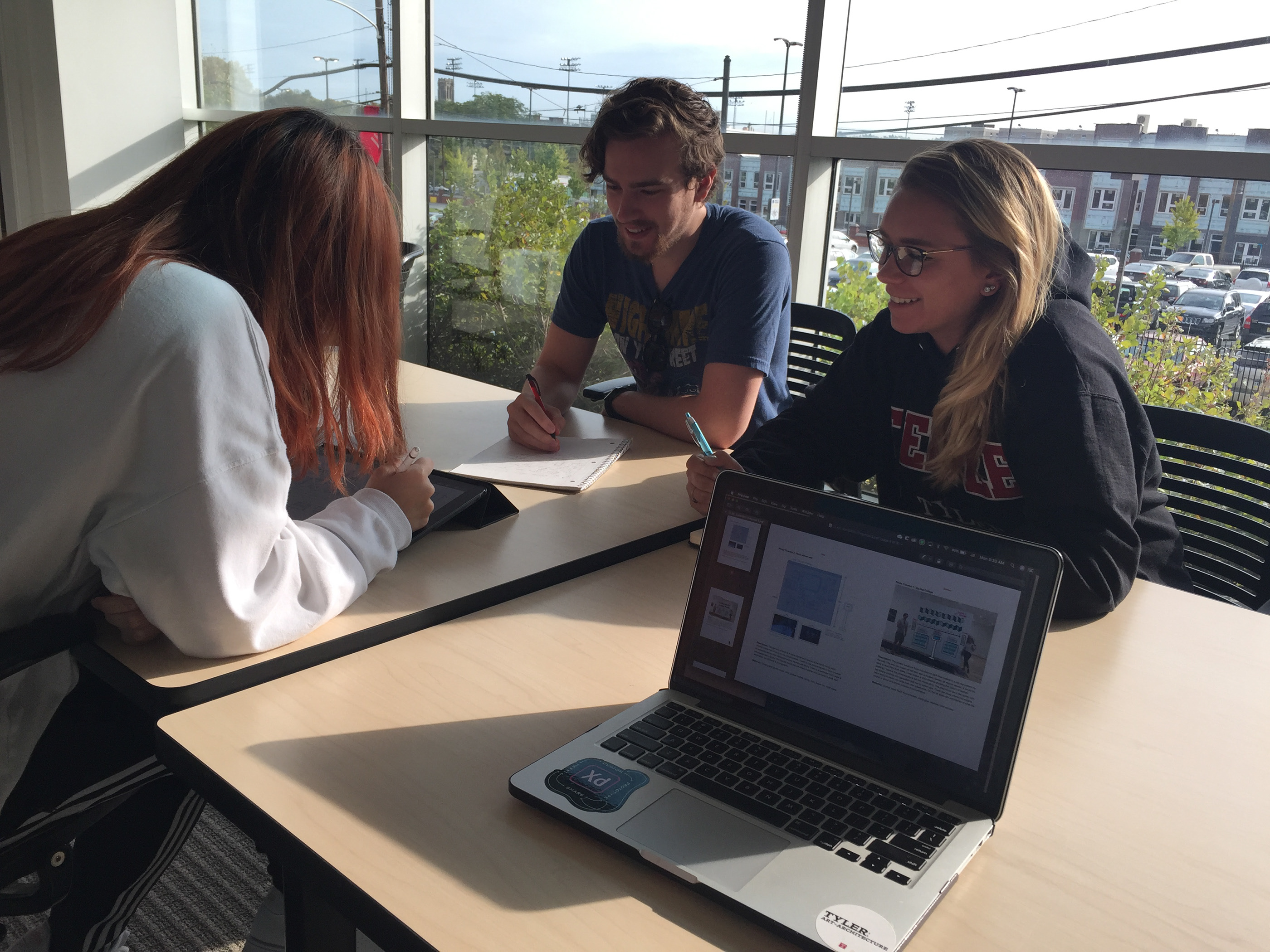 Exhibition Team working together