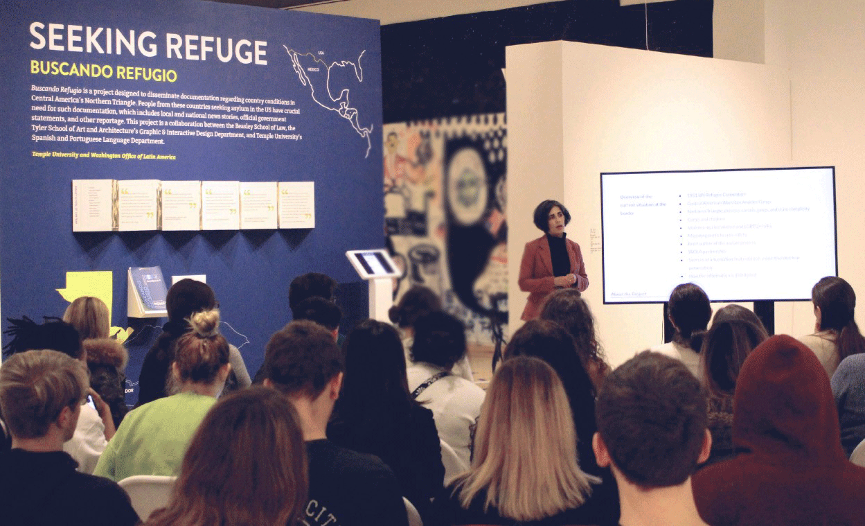 Buscando Refugio's first night gallery attendance at Temple Contemporary