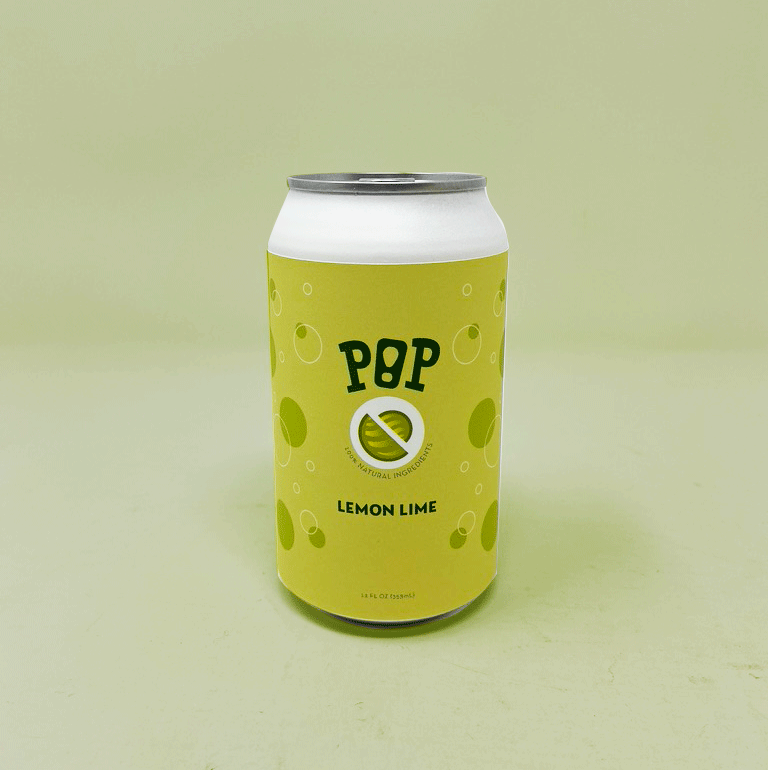 Lemon Lime soda can packaging