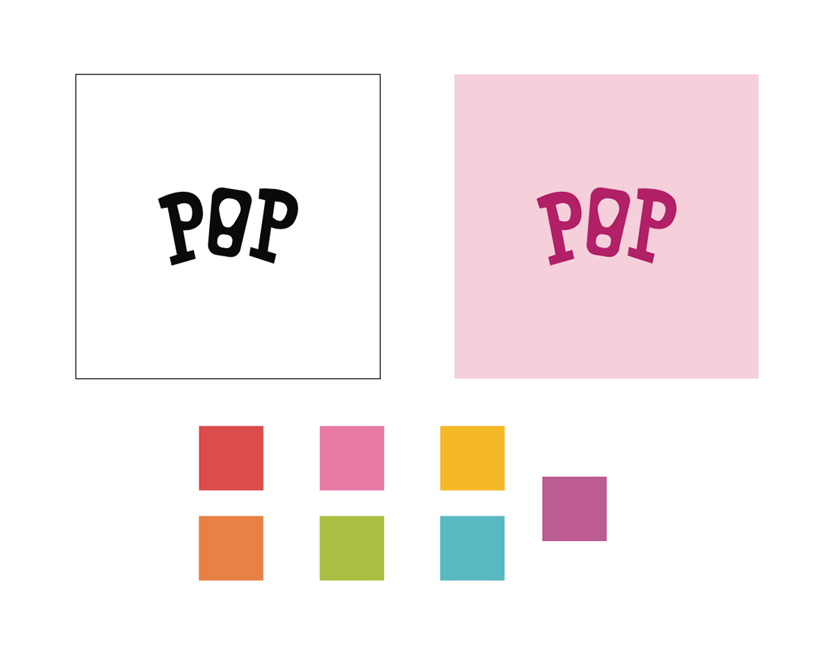 Pop logo and colors