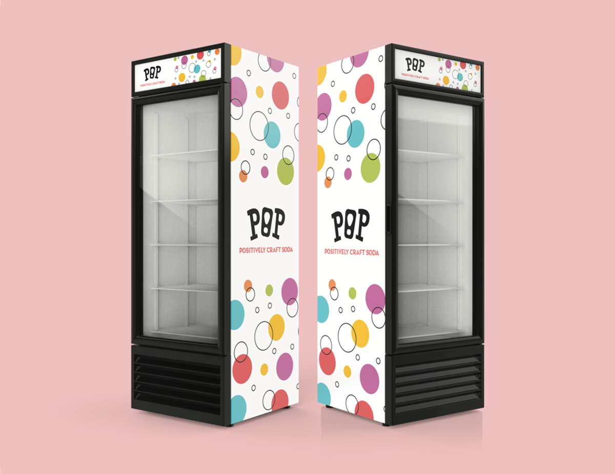mockup of Pop soda machines