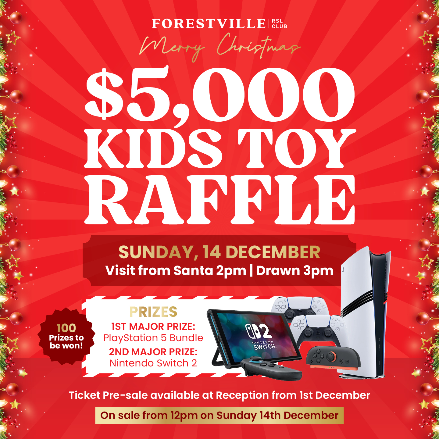 Christmas $5K Toy Raffle