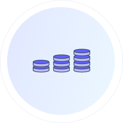 graphic icon stack of coins