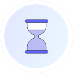graphic icon of hourglass