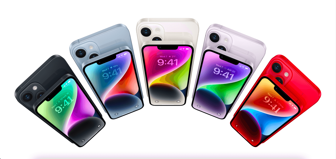 iPhone 14 all colours