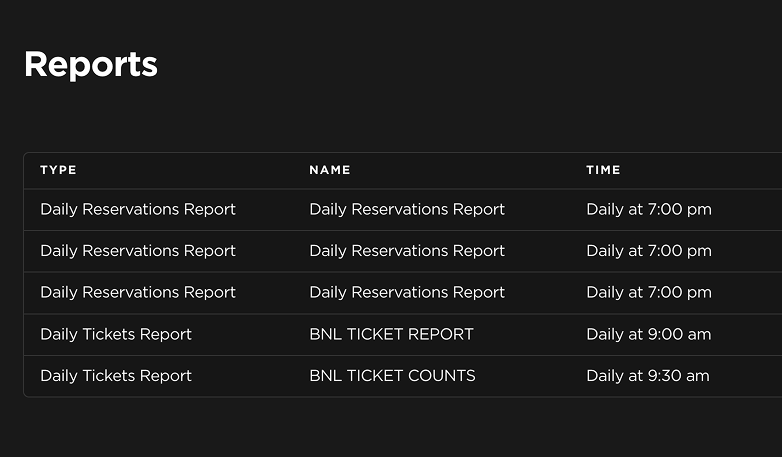 Nightclub event creation and ticketing tool in TablelistPro