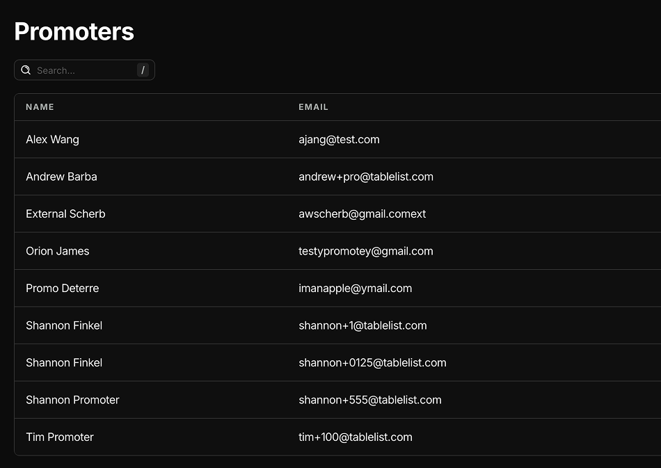 Embeddable booking widget for venue websites — TablelistPro