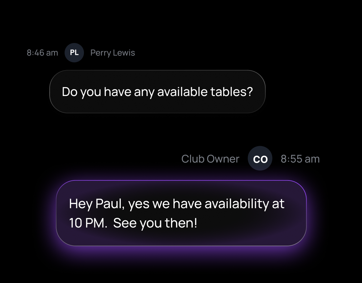 Nightclub event creation and ticketing tool in TablelistPro