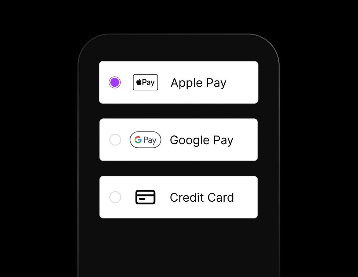 Mobile check-in and Fast Pass payment screen in TablelistPro