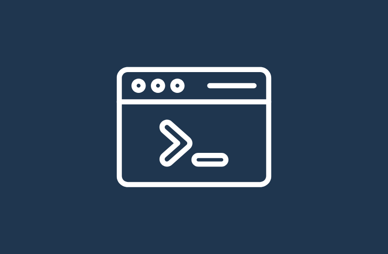 Terminal icon in a browser window, representing CodeGrade's new in-browser command line.