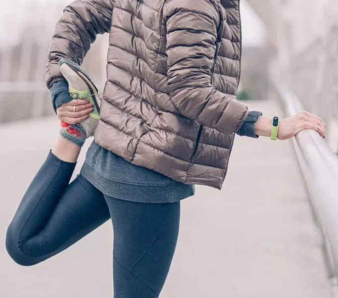 Woman running.