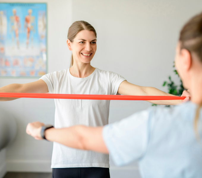 Woman doing pelvic floor physical therapy exercises forever