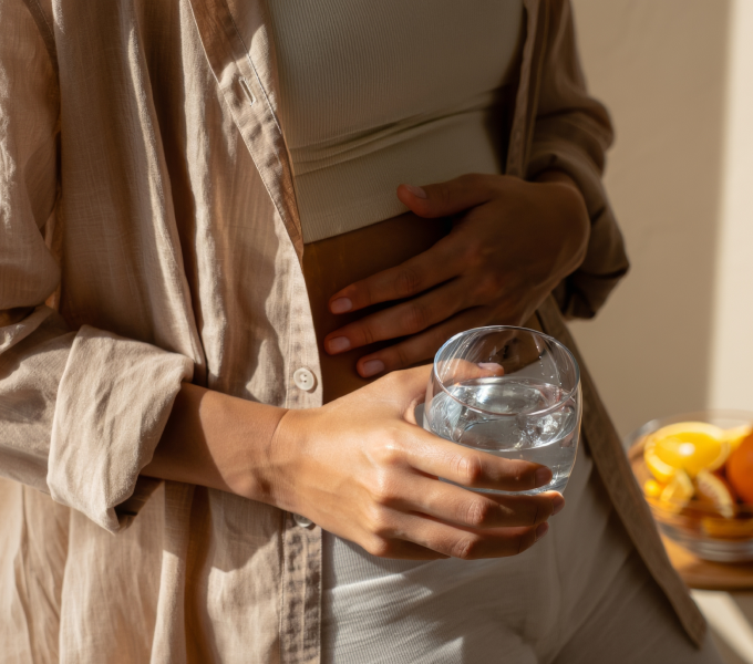 Woman living with uterine fibroids