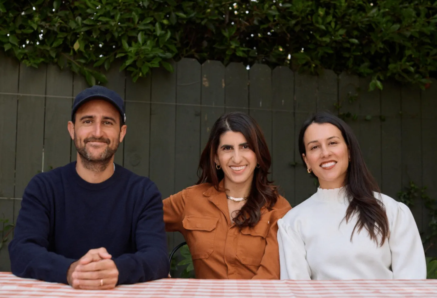 Origin Physical Therapy Founders David Yadegar, Carine Carmy, and Nona Farahnik Yadegar.