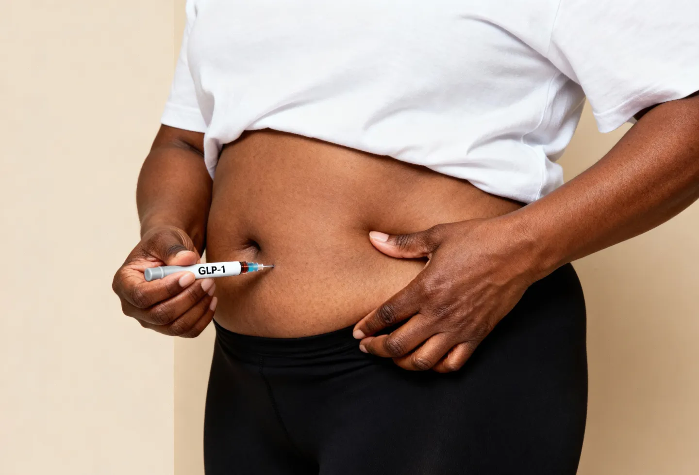 Person taking GLP1s for postpartum weight loss.