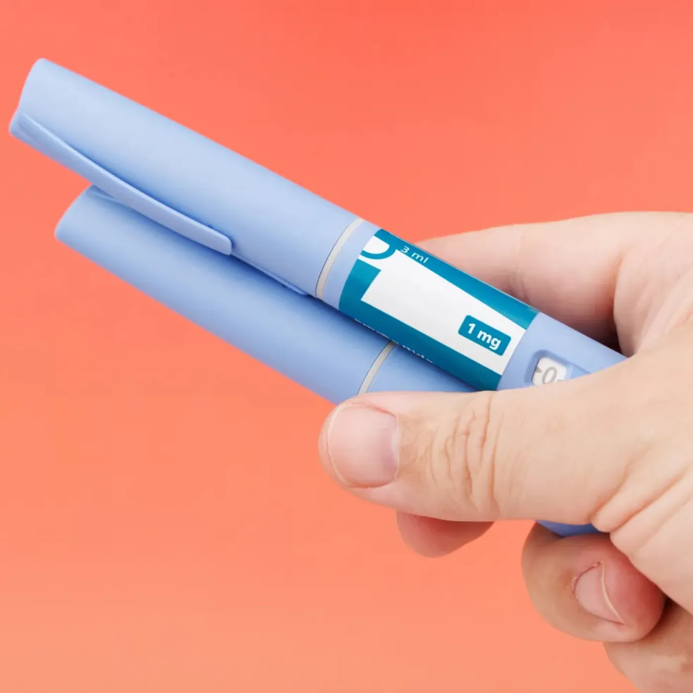 Person holding GLP1s for PCOS.