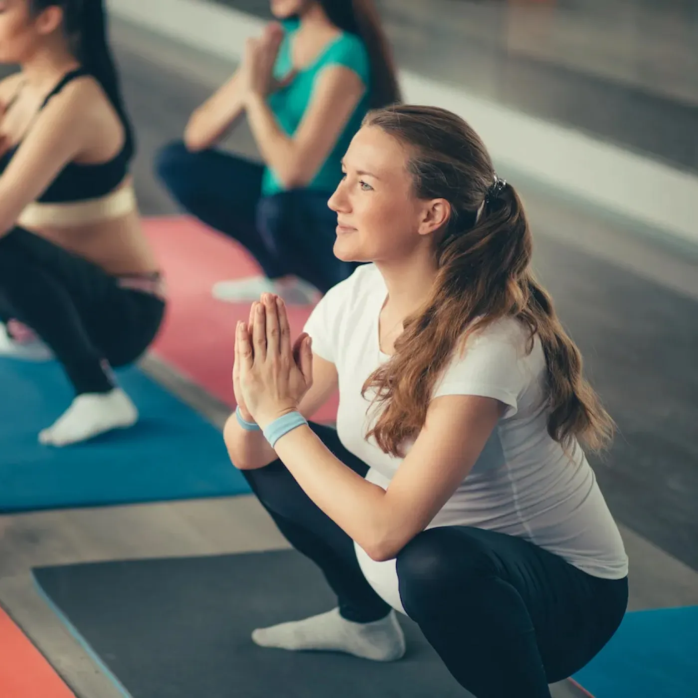 A woman in yoga class wondering if a queef means a weak pevlic floor.