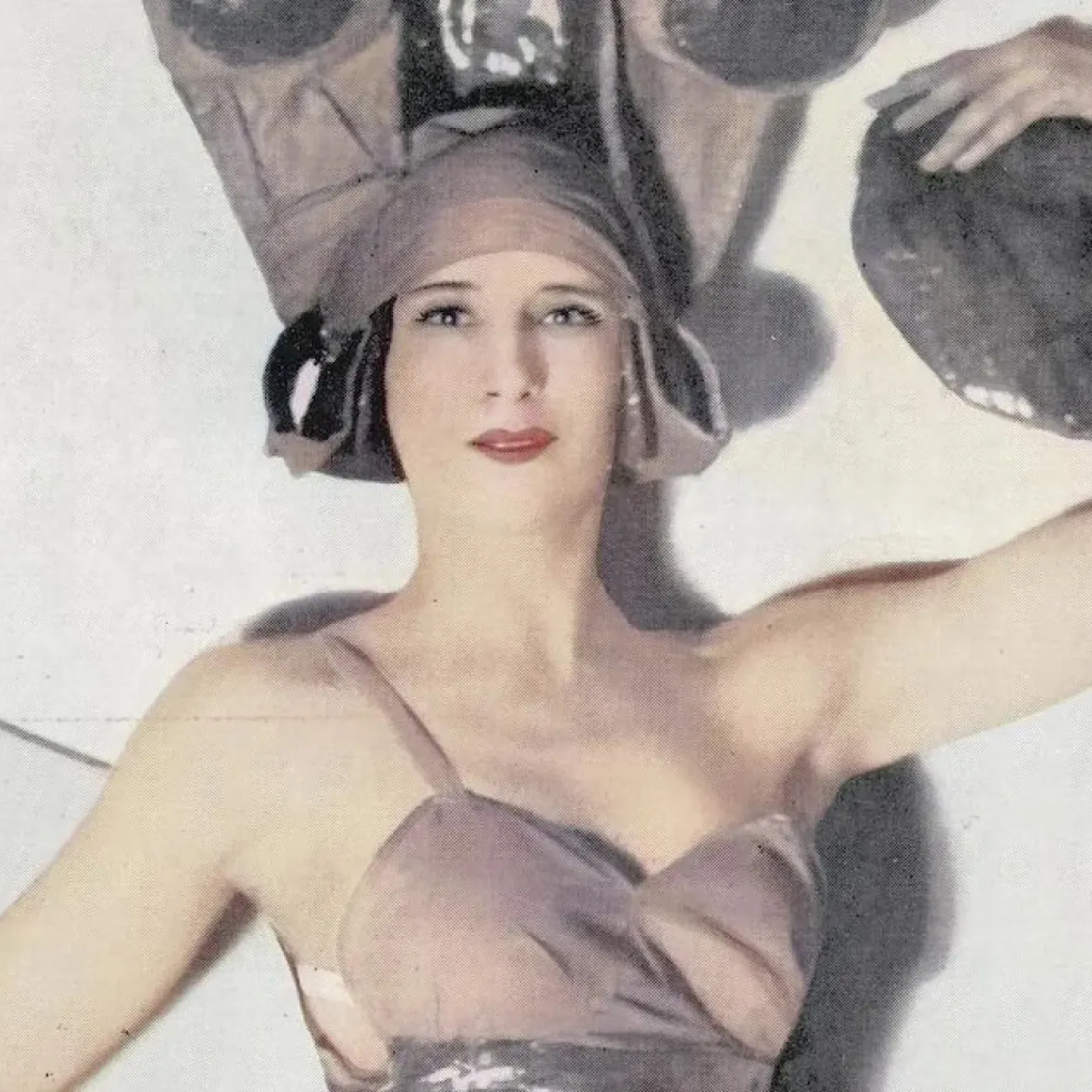 A vintage photo of movement icon and kegel inventor Margaret Morris from one her dance peformances.