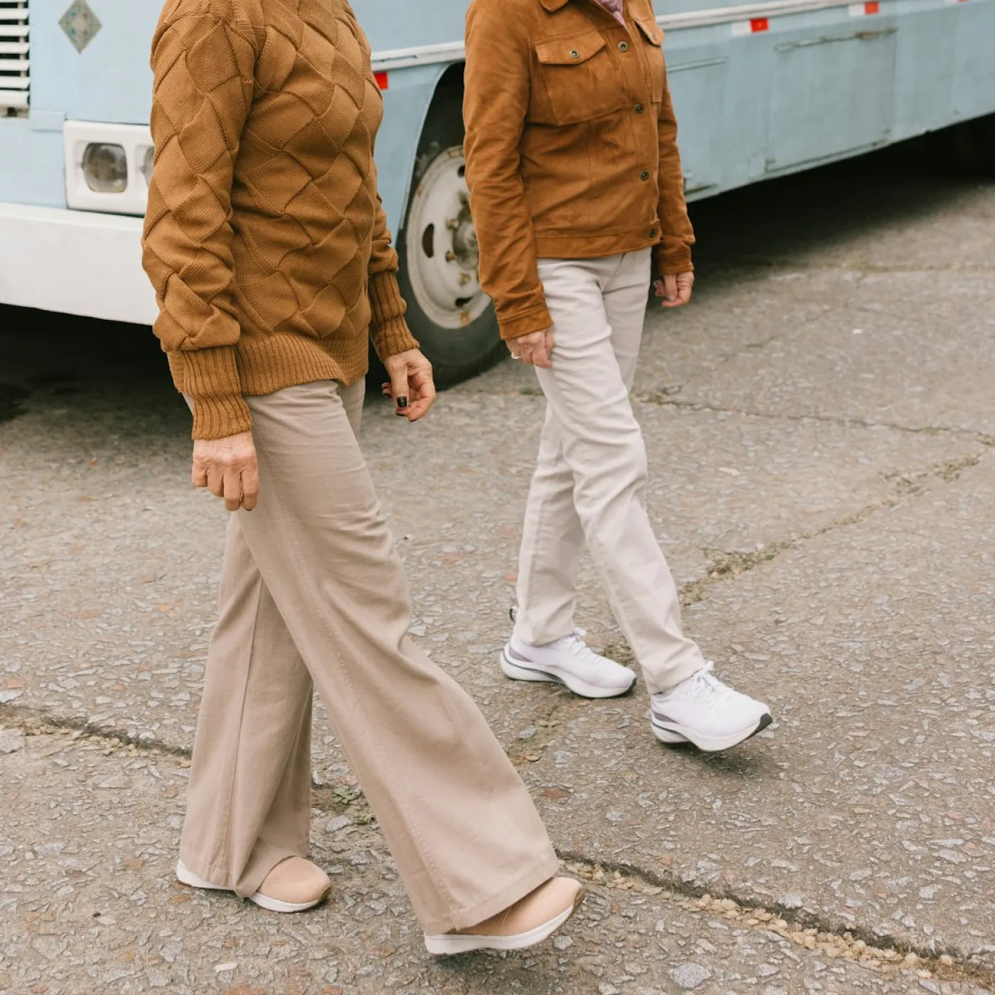 Two women after menopause who experience Genitourinary syndrome of menopause (GSM)