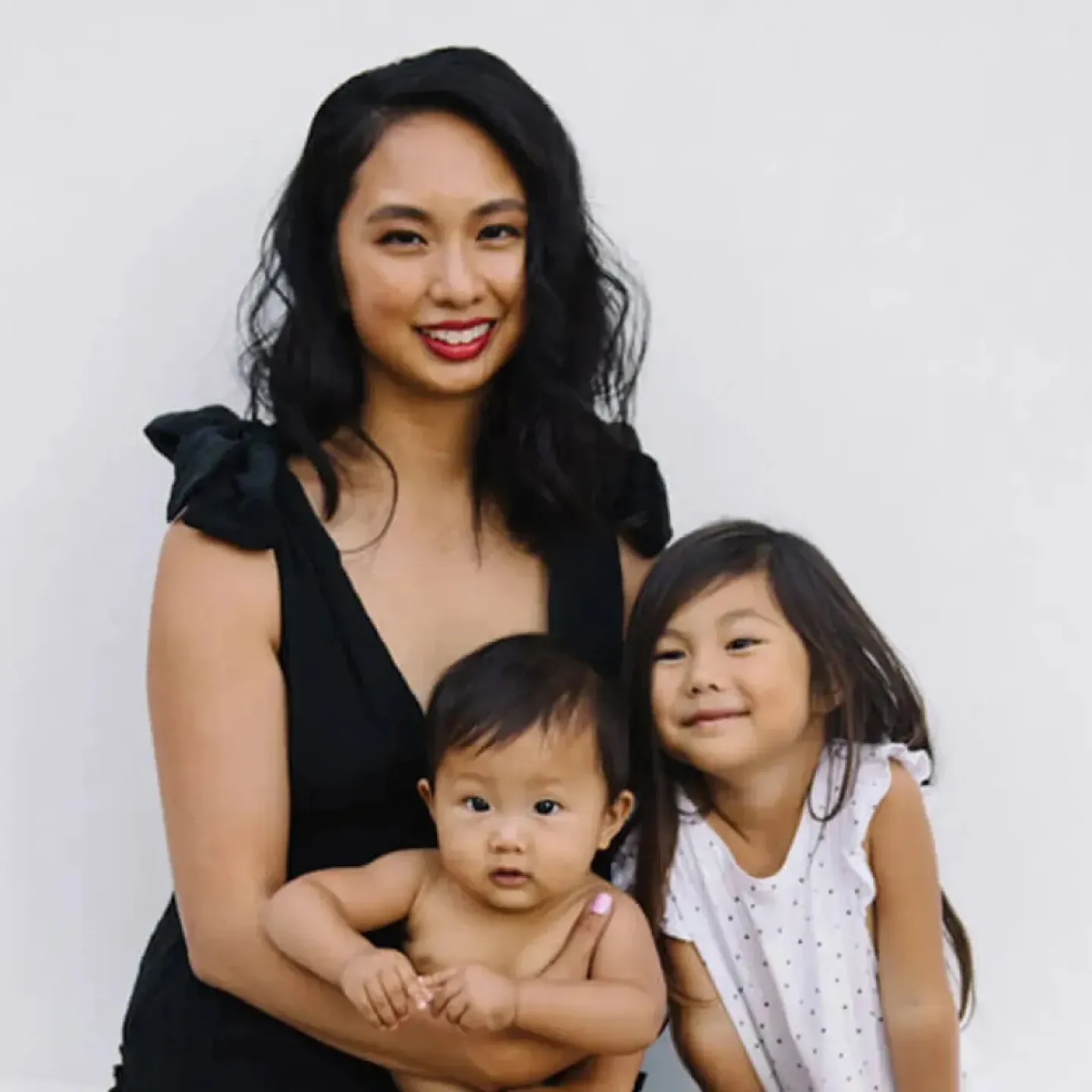 Eileen Rosete With The Kids.