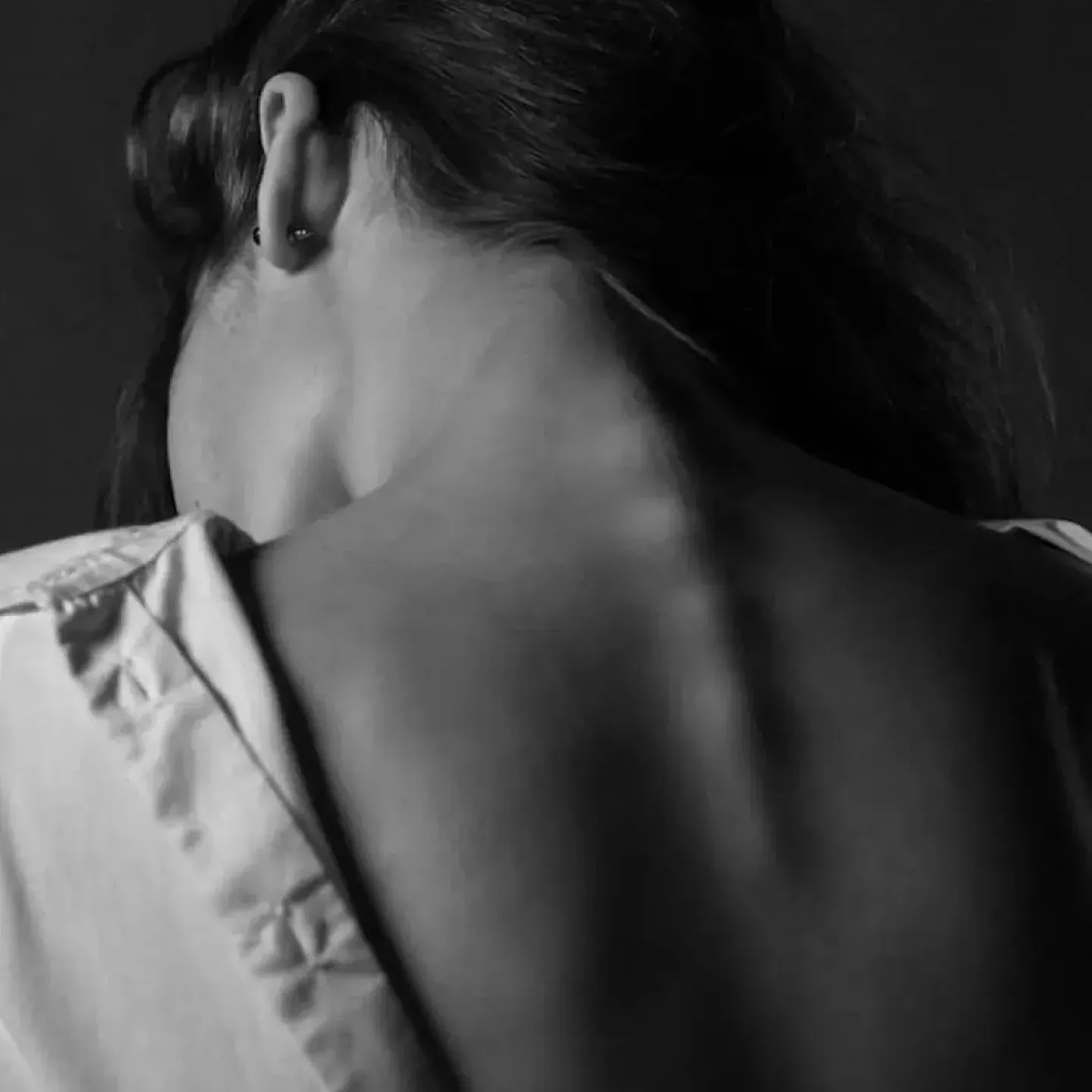 A woman's spine.