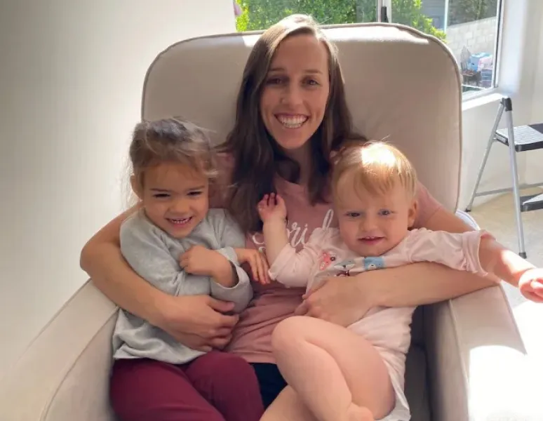 Dr. Jenna Boyce, PT, DPT and her daughters.