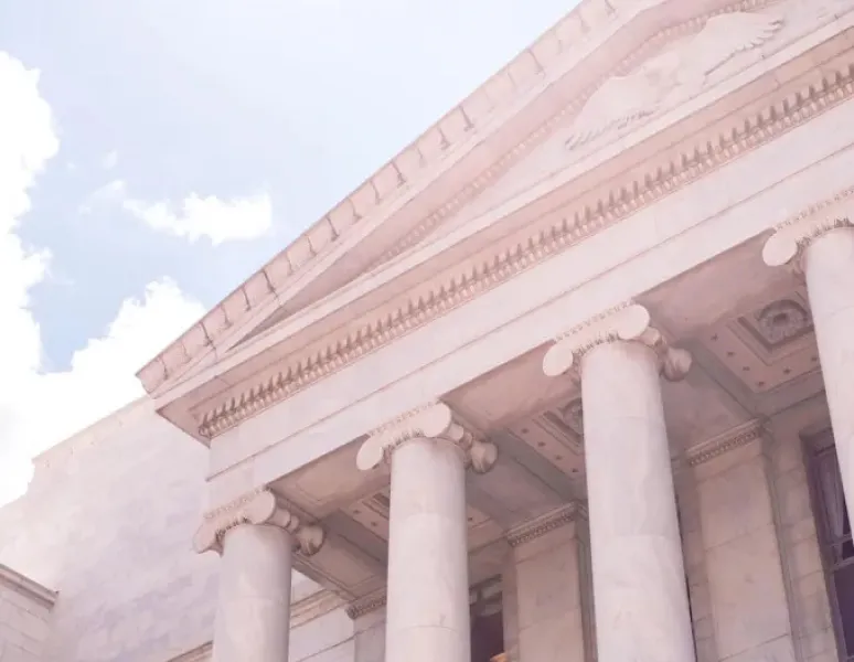 A close up shot of the U.S. Capitol building.