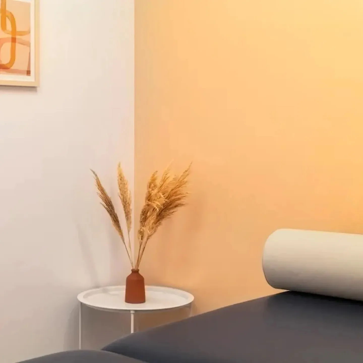 Inside a treatment room at Origin physical therapy in Brentwood, CA.