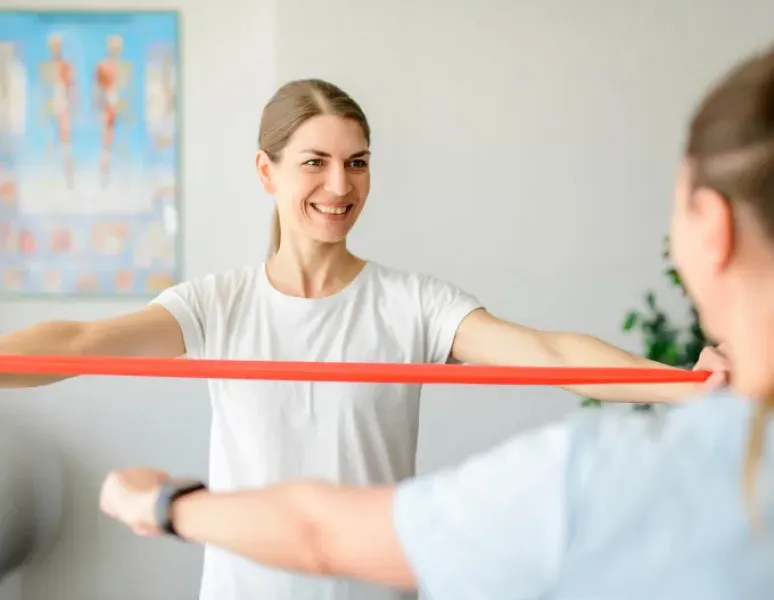 Woman doing pelvic floor physical therapy exercises forever.
