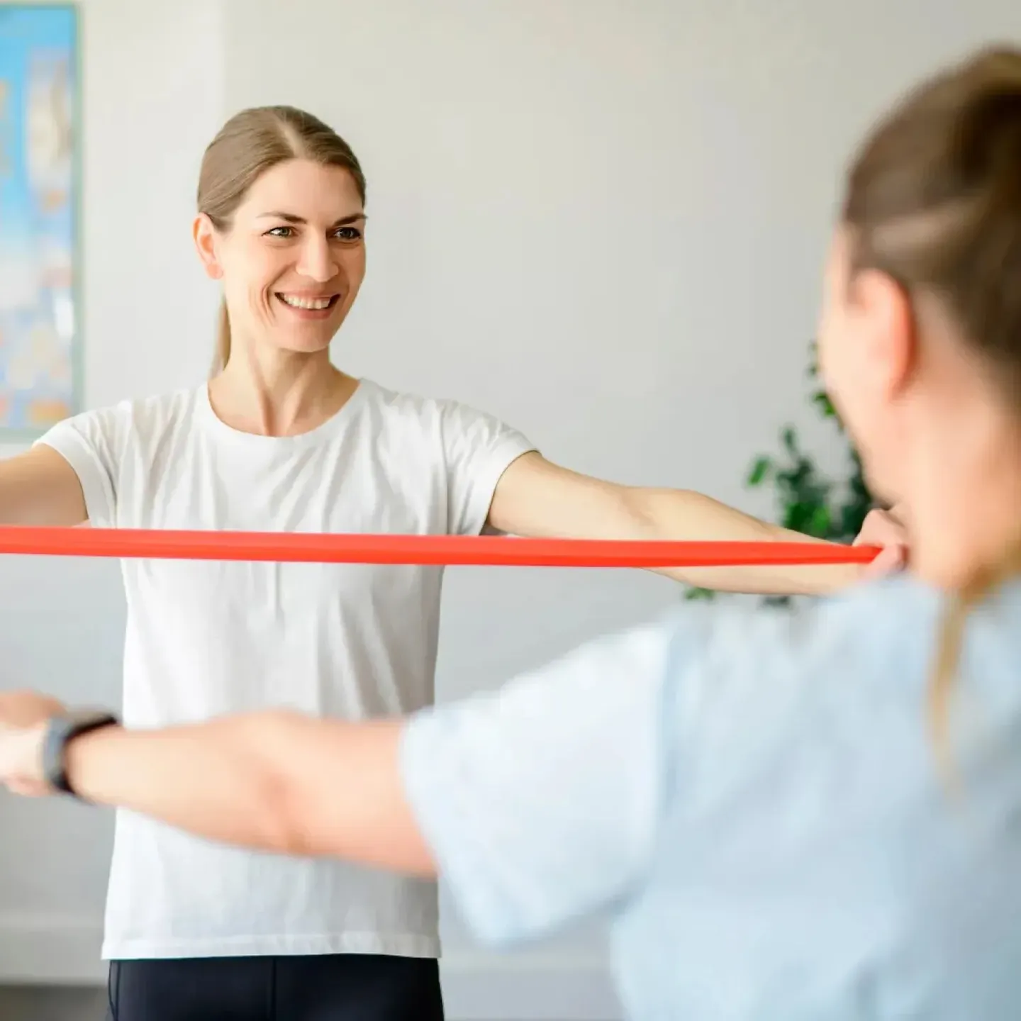 Woman doing pelvic floor physical therapy exercises forever.