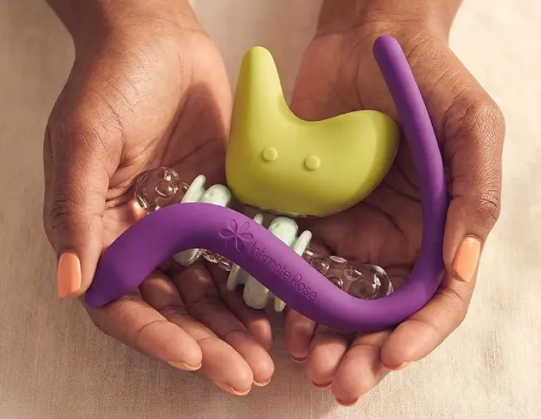 Pelvic floor-friendly sex toys and tools for pain with penetration like the Kiwi and Ohnut.
