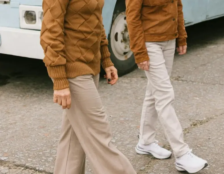 Two women after menopause who experience Genitourinary syndrome of menopause (GSM)