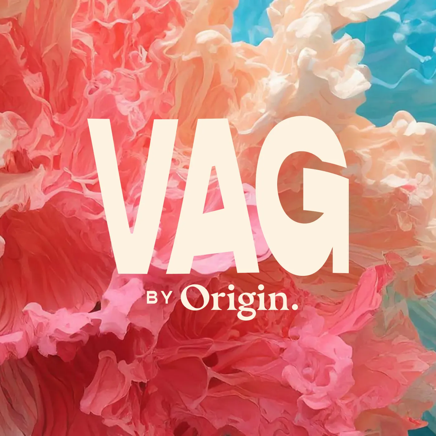 An abstract, billowing cloud of vibrant color.