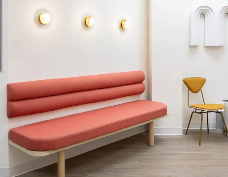 The chic decor at Origin Physical Therapy in Round Rock, TX.