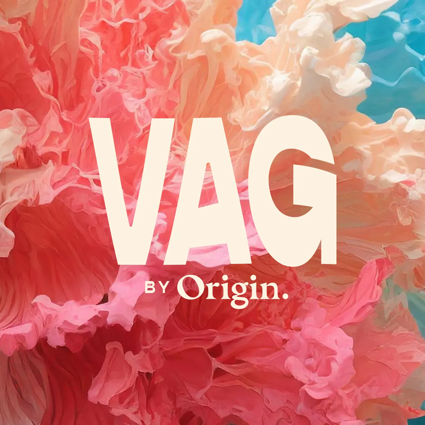 An abstract, billowing cloud of vibrant color.