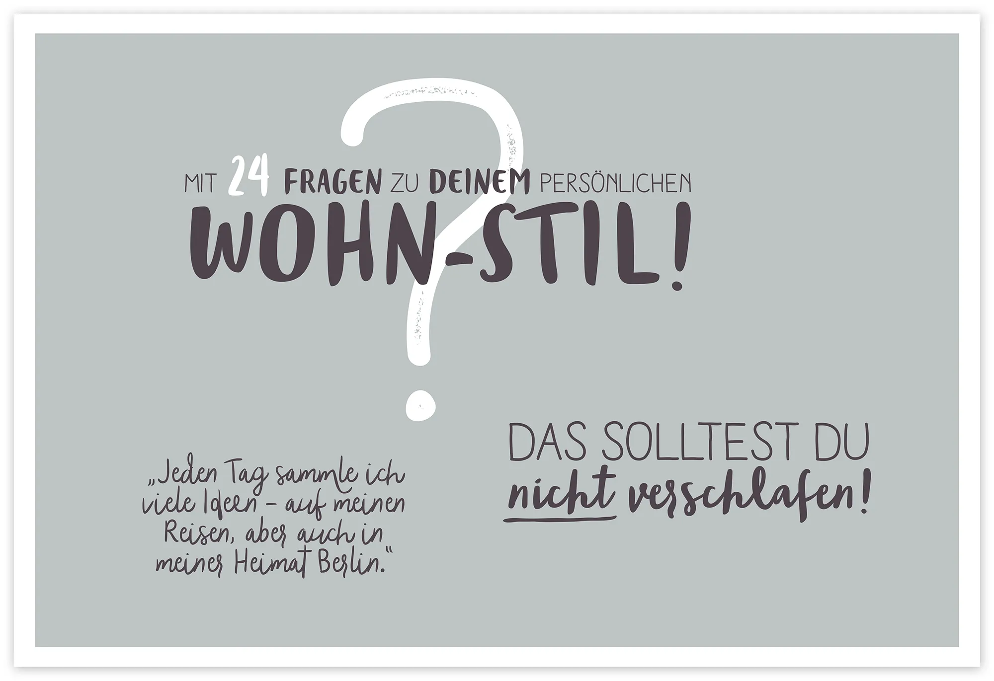 Home 24 exemplarische Typografie.