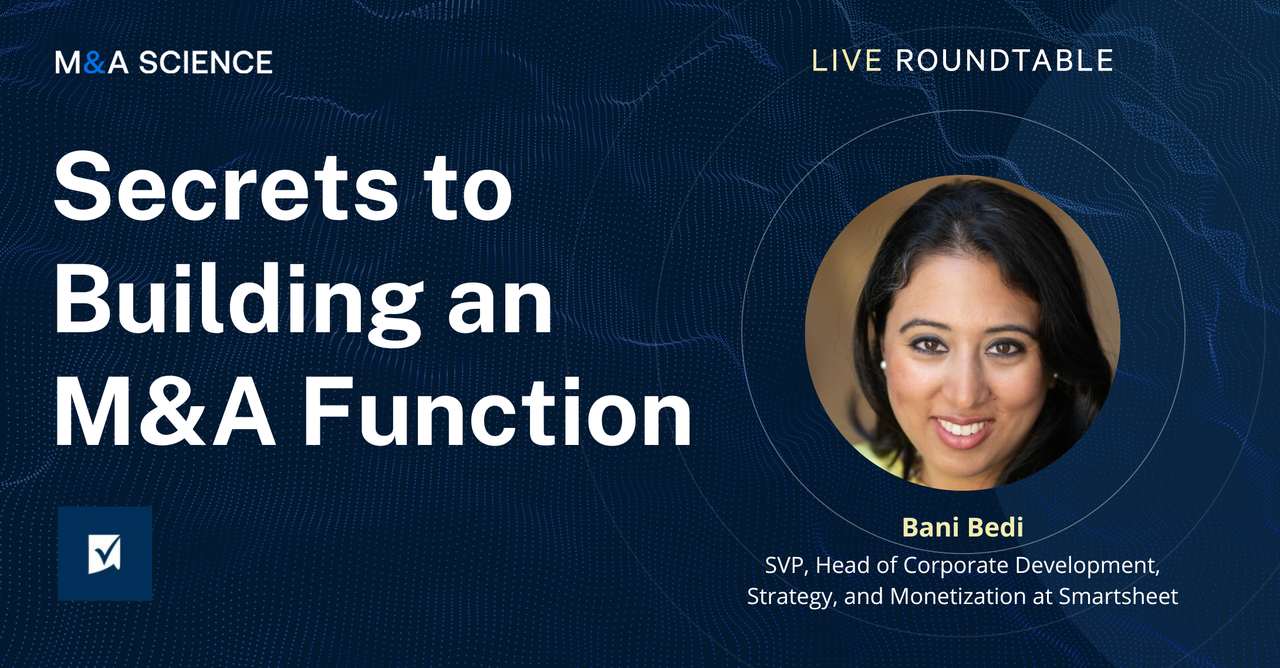 The Secrets to Building an M&A Function - M&A Science