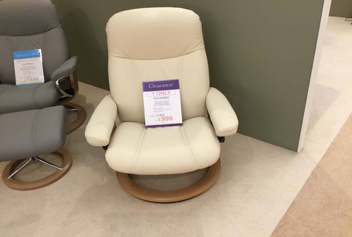 Ekornes Stressless® Consul Medium Chair with Classic Base