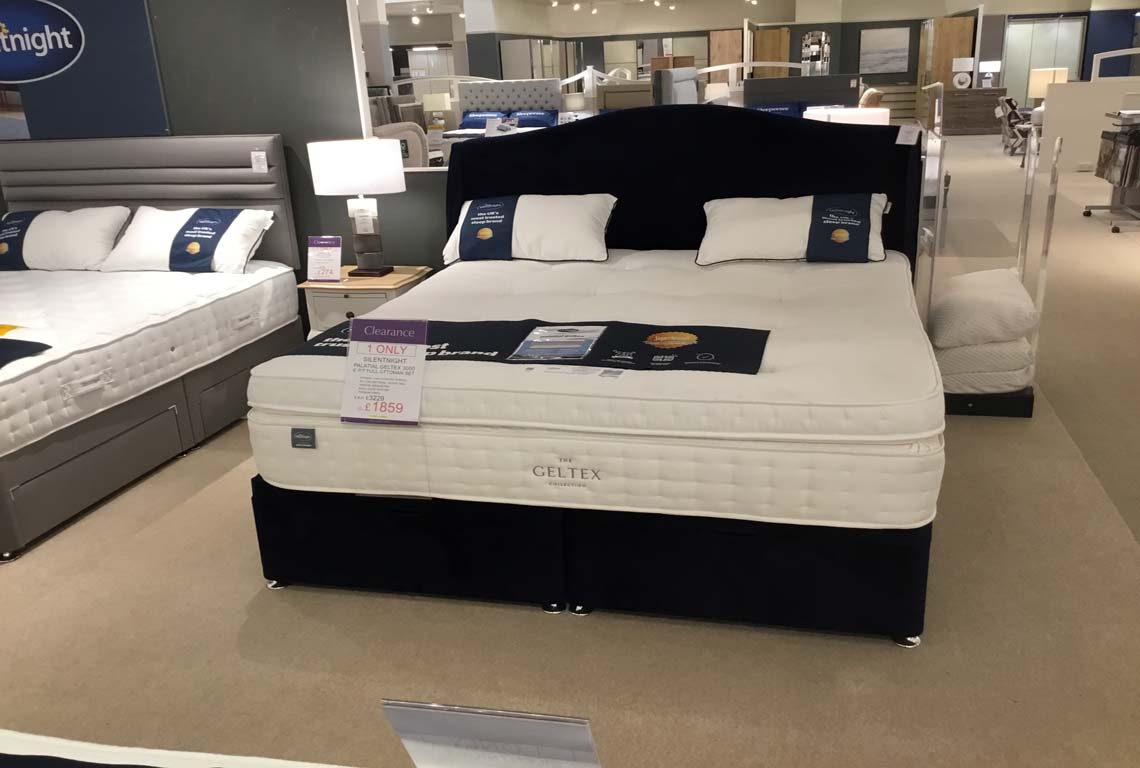 Silentnight Palatial Geltex 3000 6' P/T Full Ottoman Set