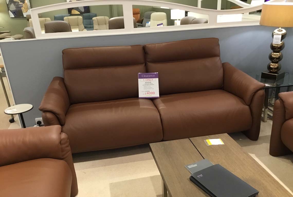 Marie 3 Seater Sofa with Double Power