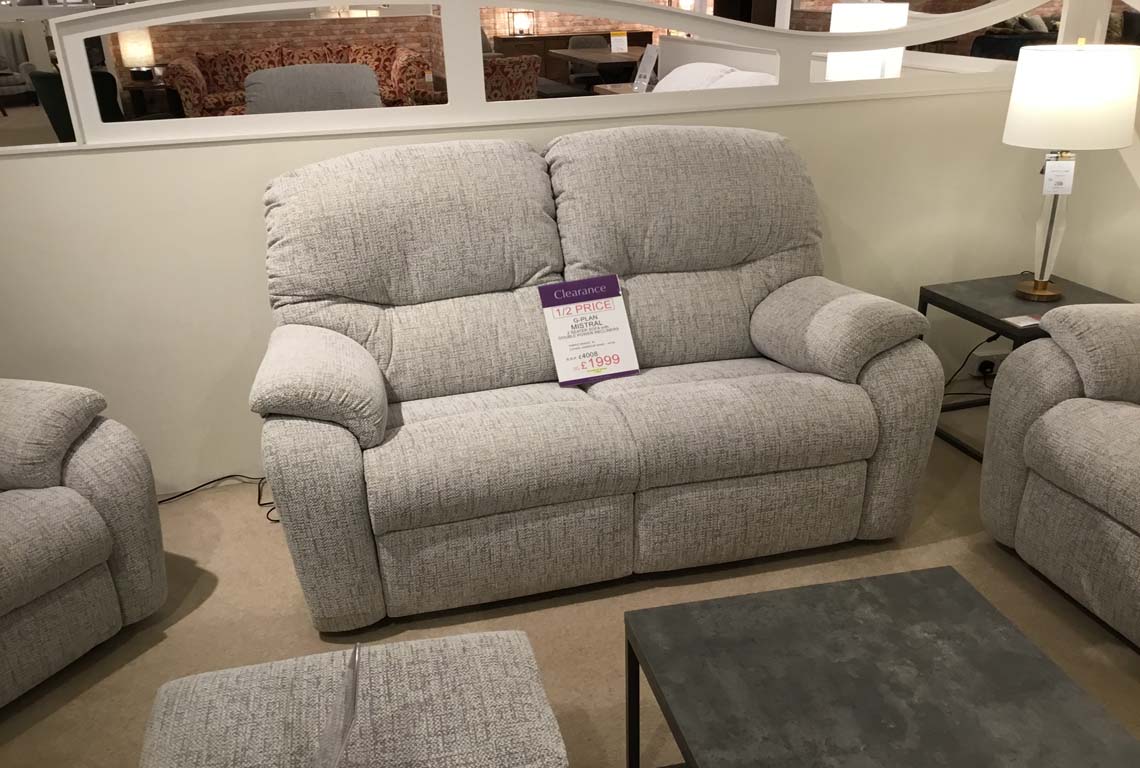 G Plan Mistral 2 Seater Sofa with Double Power Recliners