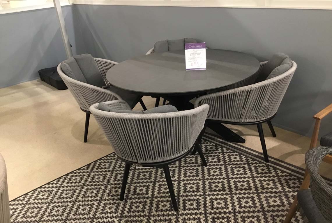 Asti 120cm Round Dining Set
