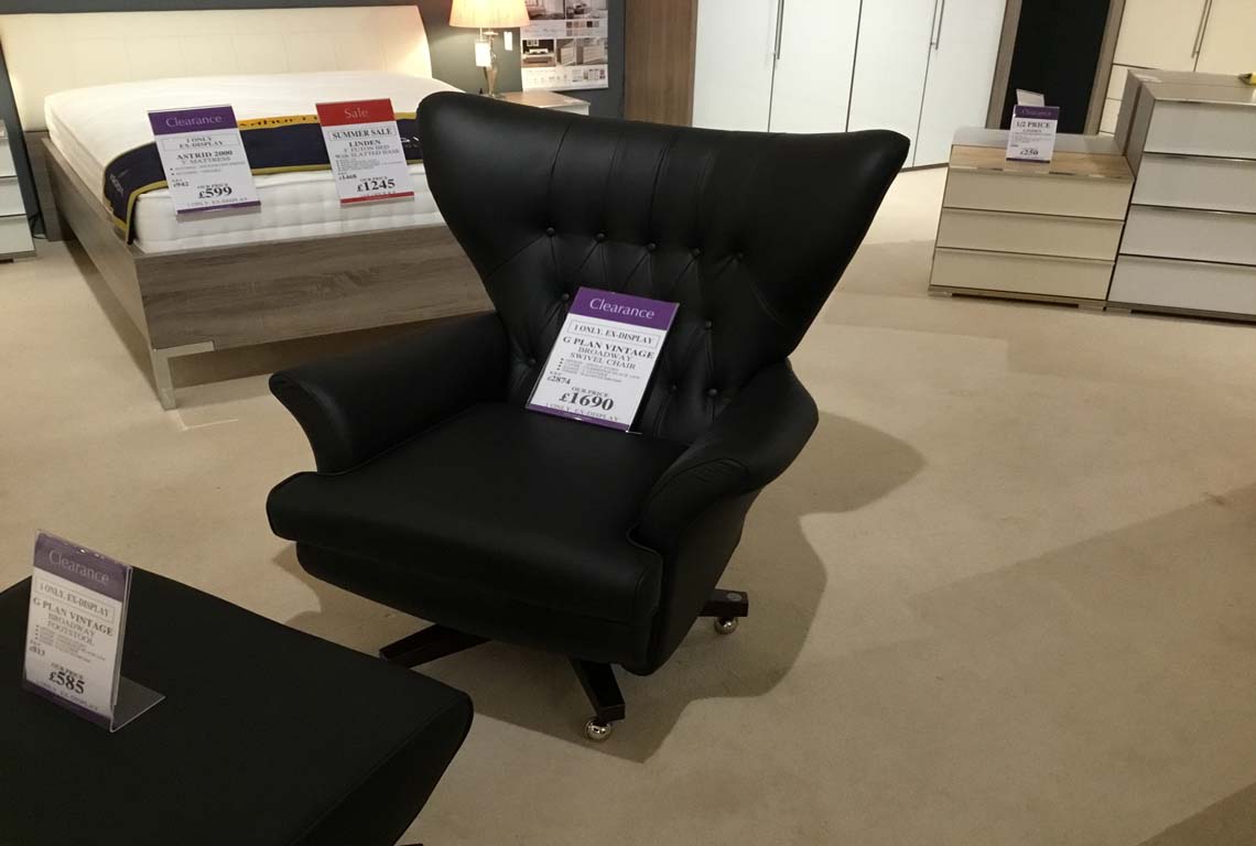 G Plan Vintage Broadway Swivel Chair