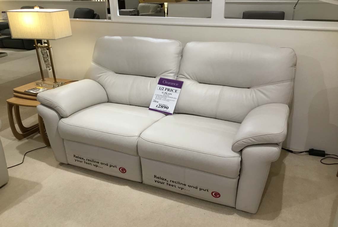 G Plan Seattle 2.5 Seater Double Power Sofa with USB Port