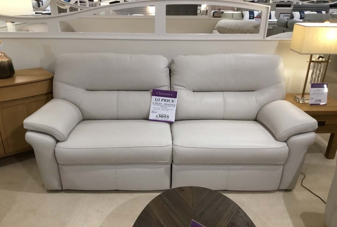 G Plan Seattle 3 Seater Double Power Sofa with USB Port