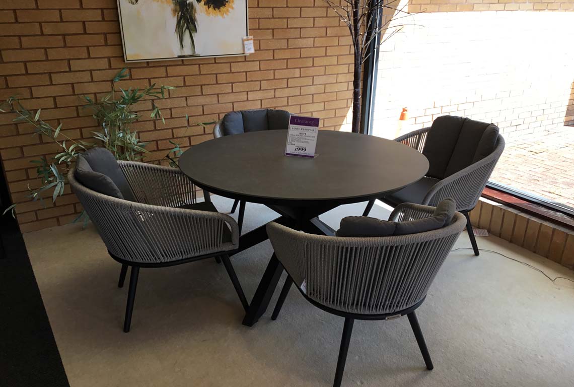 Asti 120cm Round Dining Set