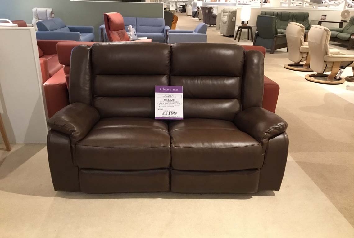 Belize 2 Seater Double Power Reclining Sofa