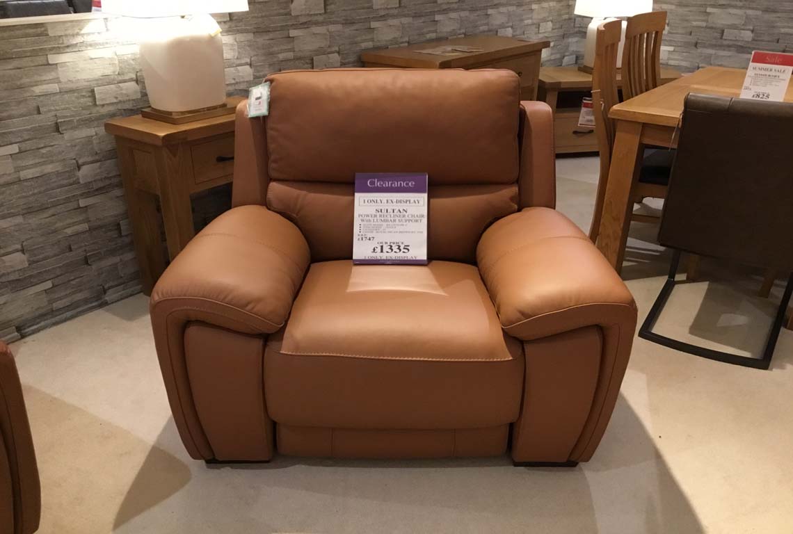 Sultan Power Recliner Chair with Lumbar Support