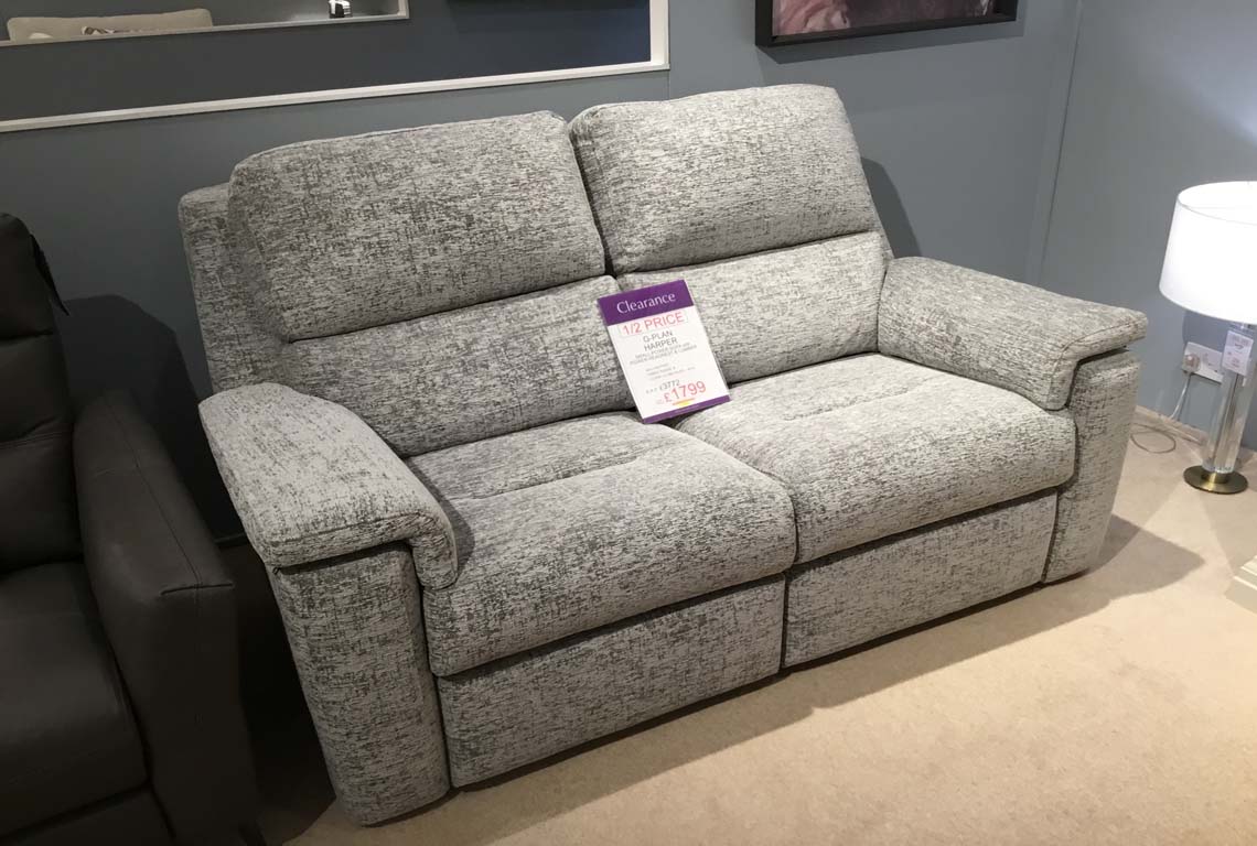 G Plan Harper Small Power Sofa with Power Headrest & Lumbar