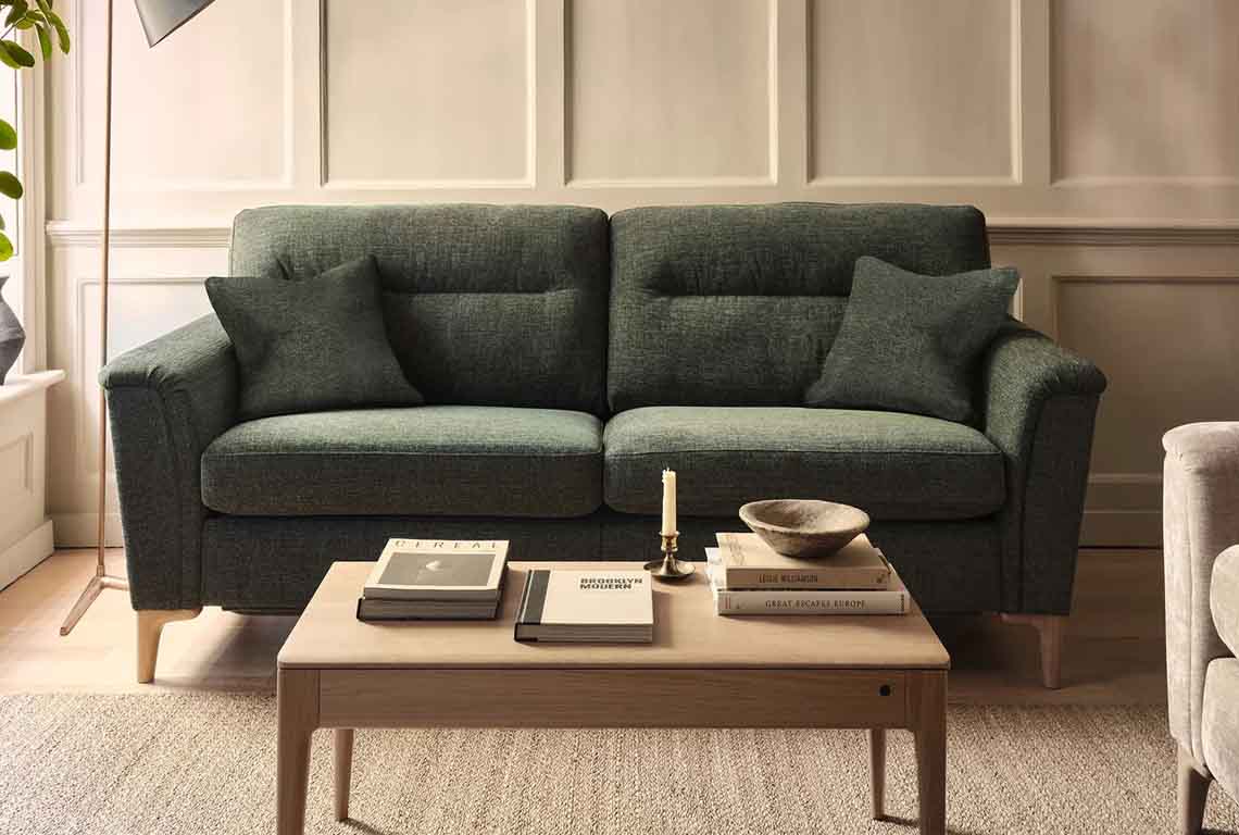 Contemporary suite in room setting